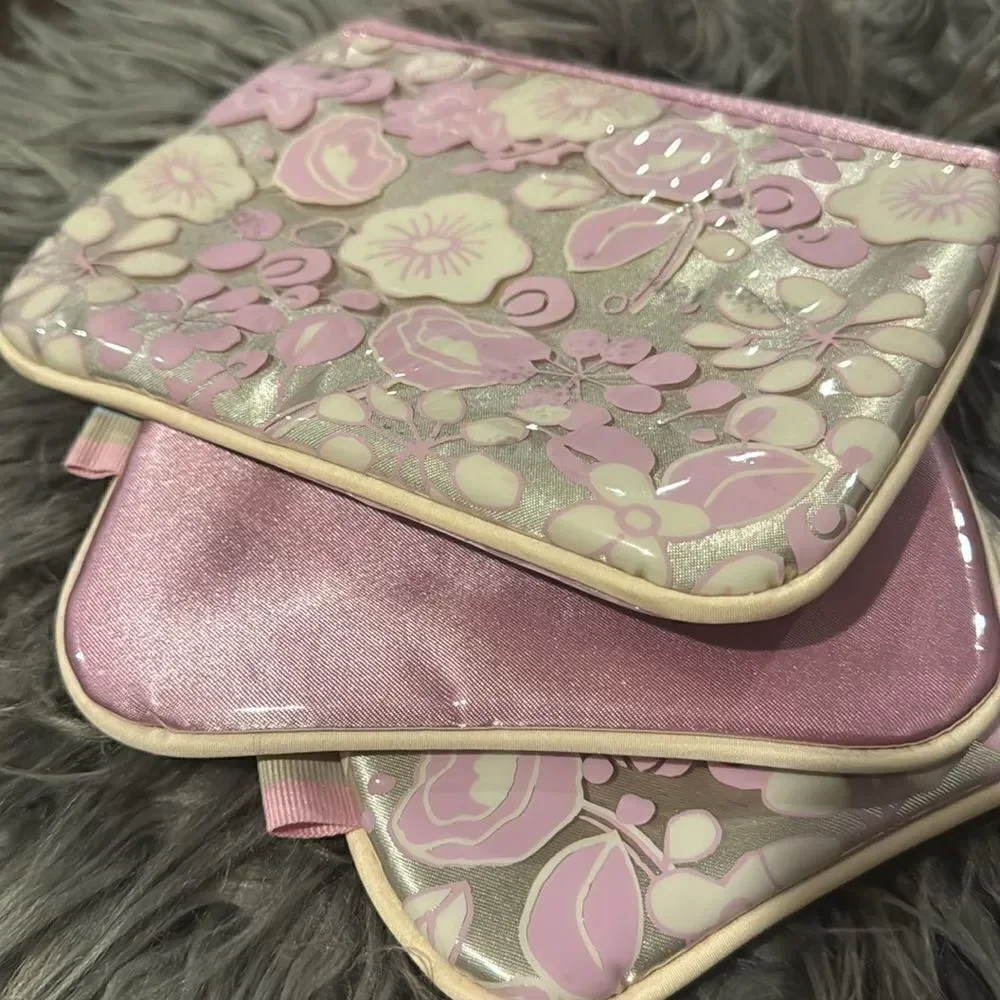 Makeup bag trio